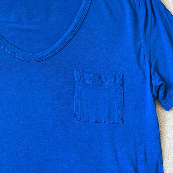 Cobalt Blue Vneck Alexander Wang Tee - Picture 6 of 9
